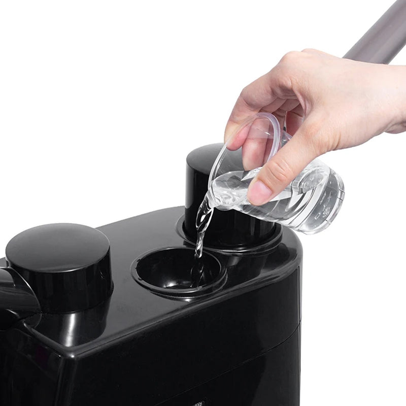 Viva Professional Black Hot and Cold Face Steamer Featuring Dual Pipe Design for Salon and Spa Use - facial steamer - hot and cold steamer - facial steamer Saudi Arabia - Salon equipments Oman - Al Basel Cosmetics - UAE