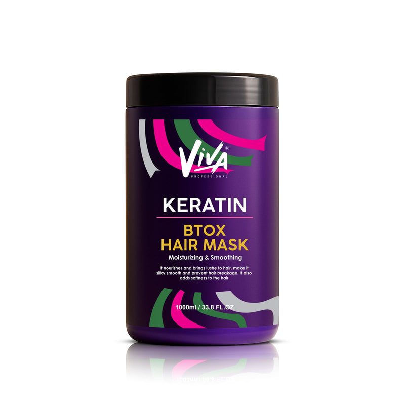 Keratin Btox Hair Mask 1000ml Viva Professional – Intense Repair & Frizz Control - professional keratin hair mask - Al Basel Cosmetics - UAE - Hair mask in Saudi Arabia