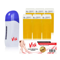 Roll On Body Wax Kit for Hair Removal Viva Professional- waxing kit- body waxing- waxing at home- skin care- salon- spa- Al basel- Dubai
