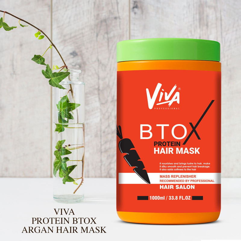 Btox Protein Hair Mask 1000ml Viva Professional – Smooth, Repair & Protect - Btox protein hair mask - professional protein hair mask - Al Basel Cosmetics - Hair mask Saudi Arabia