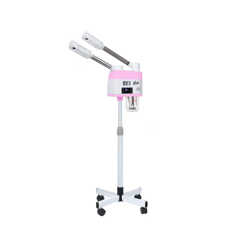 Viva Professional Pink Hot and Cold Face Steamer Featuring Dual Pipe Design for Salon & Spa - Facial Steamer Saudi Arabia - Facial Steamer Oman - facial steamer for salon - Al Basel Cosmetics - UAE