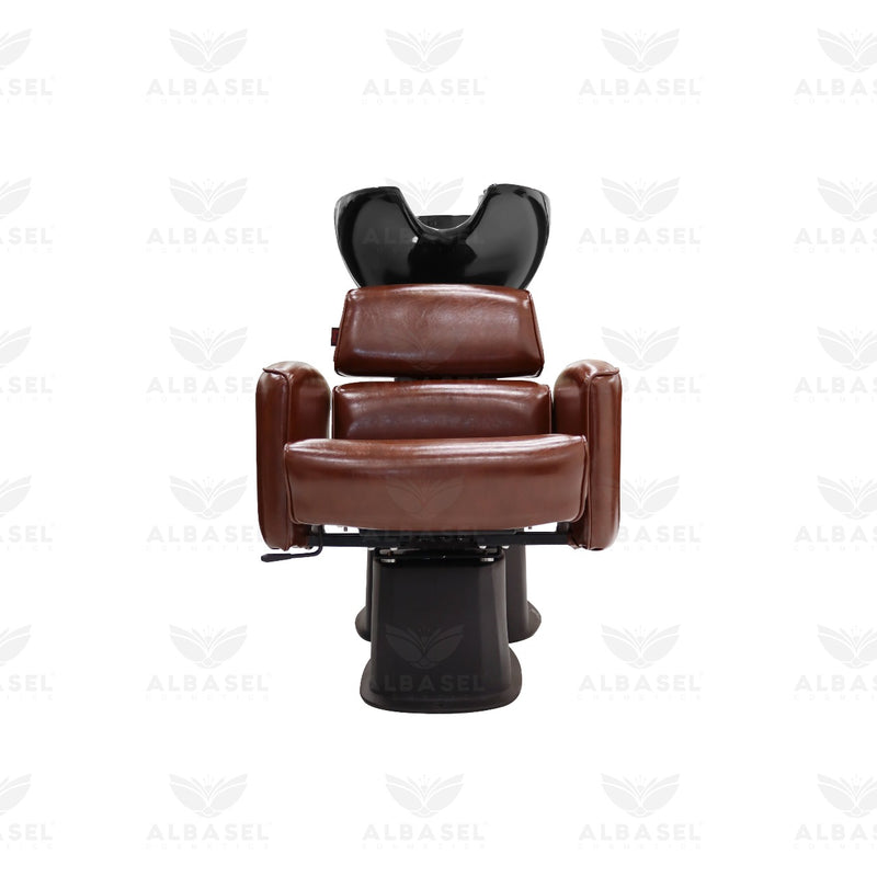 Professional Salon Spa Hair Washing Shampoo Chair Shine Brown- hair washing chair - shampoo chair- al basel cosmetics