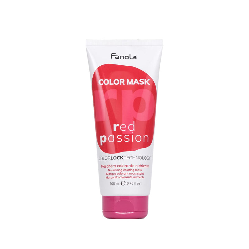 Fanola Color Mask Red Passion 200ml – Temporary Red Hair Colour for Salons - Al Basel Cosmetics