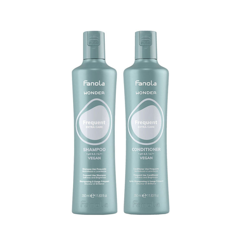 Fanola Wonder Frequent Extra Care Shampoo 350ml & Conditioner 350ml – Duo Care Package - Fanola Shampoo and conditioner Dubai - Fanola UAE - Al Basel Cosmetics - UAE