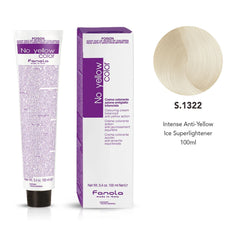 Fanola No Yellow Color S.1322 Intense Anti-Yellow Ice Super lightener 100ml- fanola- hair color- no yellow color- al basel cosmetics- UAE