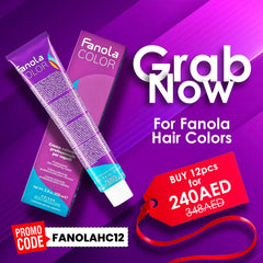 Fanola hair color- offer - hair care- hair color- fanola UAE- promo code- Al Basel cosmetics- Dubai