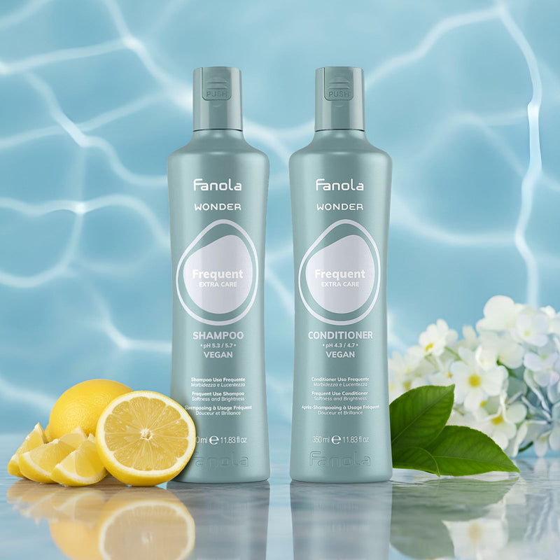 Fanola Wonder Frequent Extra Care Shampoo 350ml & Conditioner 350ml – Duo Care Package - Al Basel Cosmetics - UAE
