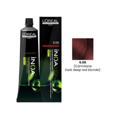 iNOA Hair Color 60g 6.66 Carmilane Dark Deep Red Blonde Loreal Professional