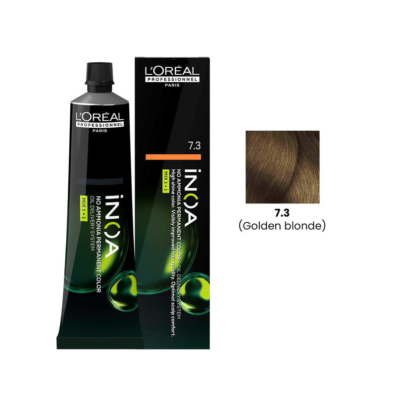 iNOA Hair Color 60g 7.3 Golden Blonde Loreal Professional