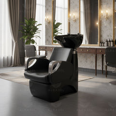 Salon Hair Washing Chair Black - Black shampoo chair - Hair washing chair or Spa - Al Basel Cosmetics - UAE