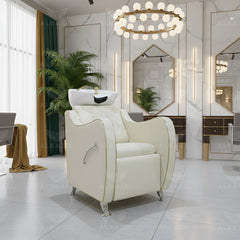 Luxury Hair Washing Chair Cream for Salon use - Hair washing shampoo chair - Al Basel Cosmetics - UAE