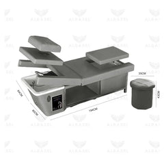 Premium Electric Spa Japanese Massage Bed with Jacuzzi & Hair Washing – Dark Grey
