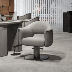 Ladies Salon & Spa Hair Styling Chair with Footrest Grey - Grey salon furniture UAE - Al Basel Cosmetics - UAE