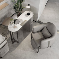 Professional Manicure Table with Chair – Grey Salon Spa Set - Al Basel Cosmetics - UAE