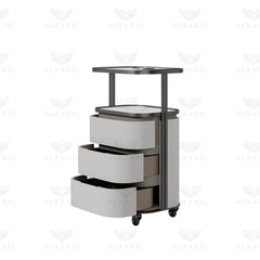 Salon & Spa Trolley – 3-Tier Storage Cart for Professional Beauty Studios Grey - Al Basel Cosmetics - UAE
