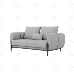Luxury Salon & Spa Reception Sofa – Grey Finish - Al Basel Cosmetics - UAE