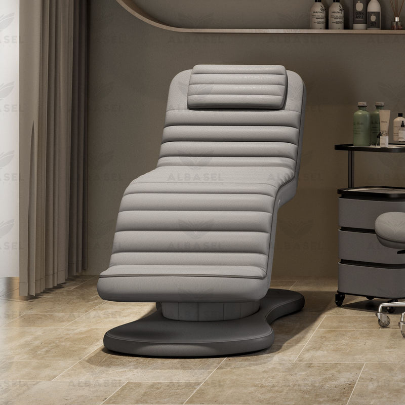 Electric Facial Massage Spa Bed – Grey Color - Al Basel Cosmetics - UAE