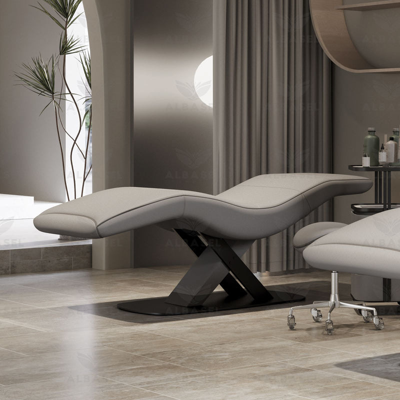 Professional Salon & Spa Facial Massage Bed – Grey Color - Al Basel Cosmetics - UAE