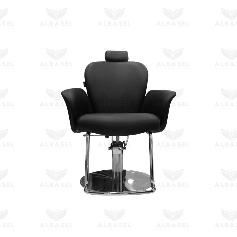 salon spa chair black - reclining salon chair - hydraulic beauty chair - professional ladies chair - adjustable salon furniture - beauty spa equipment UAE - salon hydraulic chair saudi arabia - Al Basel Cosmetics - UAE