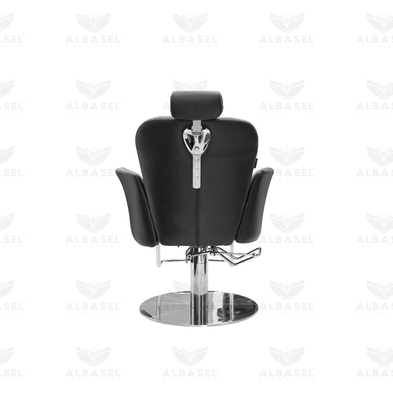 salon spa chair black - reclining salon chair - hydraulic beauty chair - professional ladies chair - adjustable salon furniture - beauty spa equipment UAE - salon hydraulic chair saudi arabia - Al Basel Cosmetics - UAE