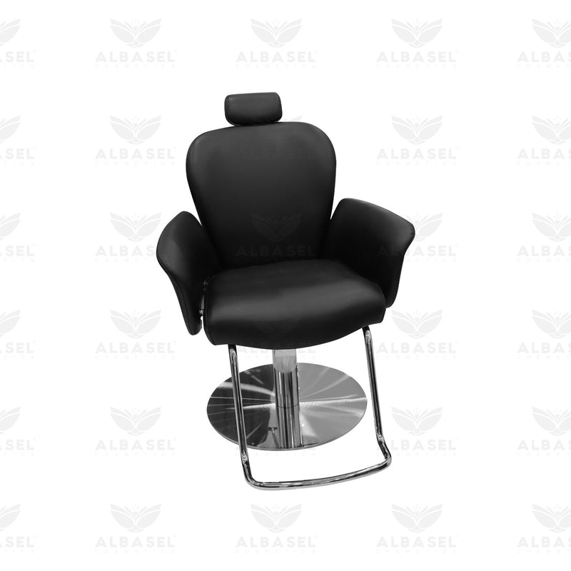 salon spa chair black - reclining salon chair - hydraulic beauty chair - professional ladies chair - adjustable salon furniture - beauty spa equipment UAE - salon hydraulic chair saudi arabia - Al Basel Cosmetics - UAE
