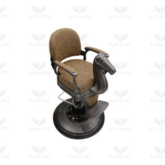 Old Brown Kids Vintage Horse Barber Chair with Hydraulic Base - Al Basel Cosmetics - UAE