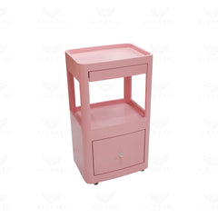 Stylish Salon Storage Trolley with Drawers | Professional Beauty Organizer Cart - salon trolley for ladies salon - Al Basel Cosmetics - UAE - Salon furniture Qatar
