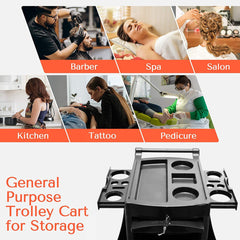 professional salon trolley UAE - barber trolley Dubai, hair salon storage cart UAE - beauty trolley with wheels - salon equipment wholesaler UAE - Al Basel Cosmetics - UAE