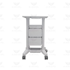 White Beauty Salon Trolley with Dual Drawers & Quick-Access Tray – Professional Rolling Cart - Al Basel Cosmetics