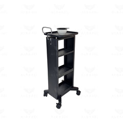 Professional Salon & Spa Metal Trolley with Multi-Tier Storage and 360° Silent Wheels - Metal framed trolley - Al Basel Cosmetics - UAE