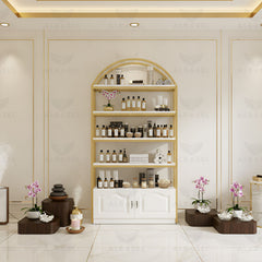 Beauty Salon Cosmetic Product Display Stand Cream - Salon product display stand - Al Basel Cosmetics - UAE