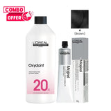 L’Oréal Majirel 4 Brown 50ml with Oreor Oxydant Creme Developer 20 Vol 1000ml Combo - Al Basel Cosmetics - UAE