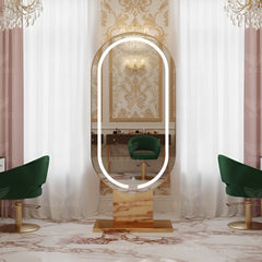 Salon Mirror Station for Hairdressing - Salon hair dressing mirror - Salon furniture in UAE - Al Basel Cosmetics - UAE