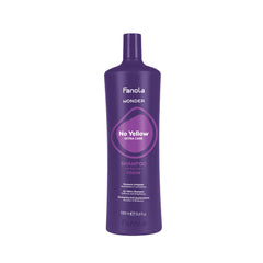 Fanola Wonder No Yellow Shampoo 1000 ml – Al Basel Cosmetics | Purple Shampoo for Blonde & Grey Hair
