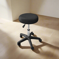 Professional Salon Round Stool - Black