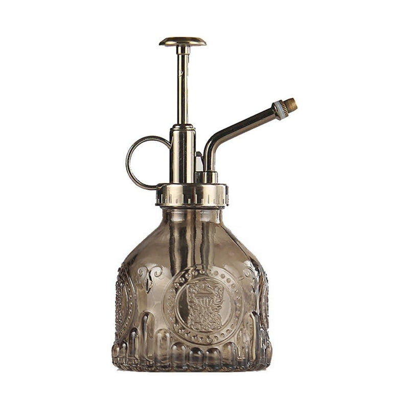 Vintage Embossed Glass Mist Spray Bottle – Professional Salon & Spa Water Sprayer
