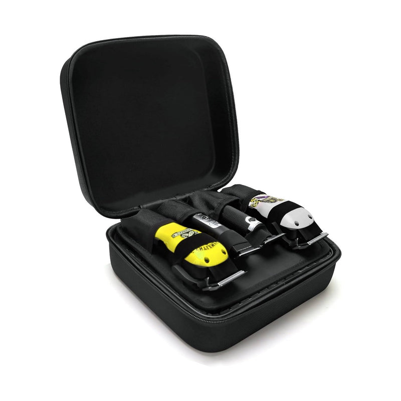 Professional Barber Carrying Case – Black Modern Tool Organizer for Clippers & Styling Equipment - Al Basel Cosmetics