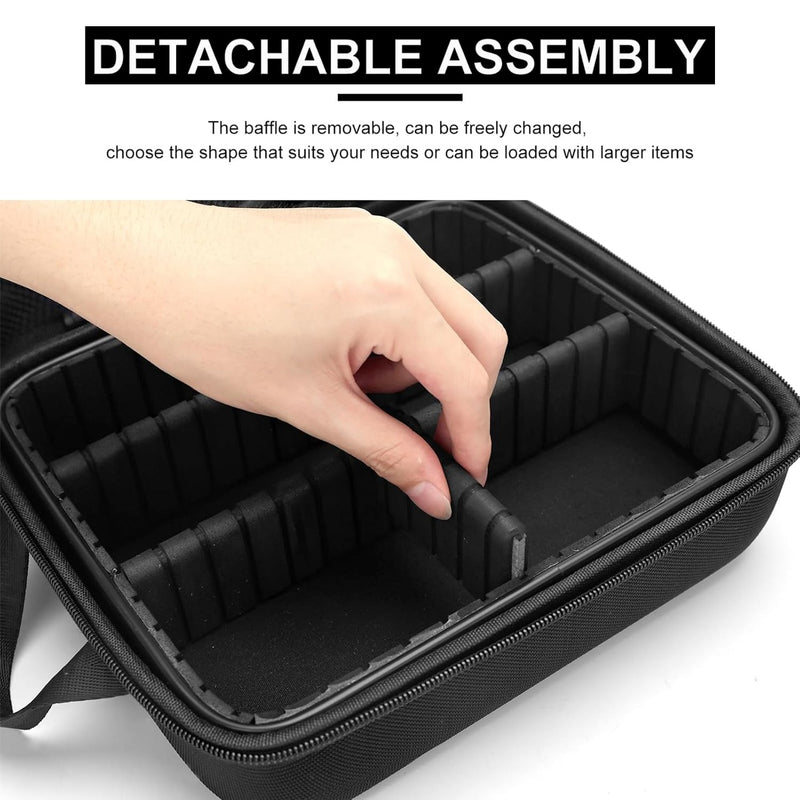 Professional Barber Carrying Case – Black Modern Tool Organizer for Clippers & Styling Equipment - Al Basel Cosmetics