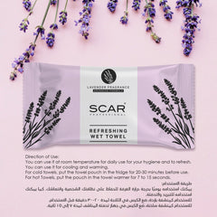 Lavender Refreshing Wet Towels - refreshing towels for salon - spa refreshing towels - scented refreshing towels - Al Basel Cosmetics - UAE