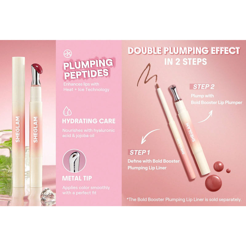 SHEGLAM Honey Glaze Lip Plumper UAE – Glossy Volumizing Lip Shine - booster lip gloss - plumper lip gloss - Al Basel Cosmetics - UAE