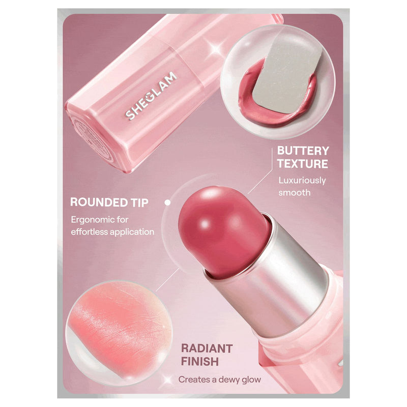 SHEGLAM Rose Ritual Buttery Bliss Blush Stick - Cream Cheek Blush UAE - blush stick - Buttery Bliss Blush Stick Rose - Al Basel UAE