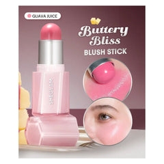 SHEGLAM Guava Juice Blush Stick UAE – Creamy Peach Blush for Radiant Look - Blush stick - butterfly blush stick - Al Basel Cosmetics