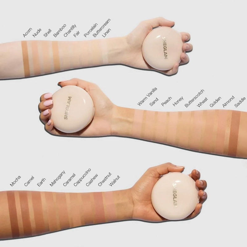 SHEGLAM Warm Vanilla Cushion Foundation UAE – Lightweight Full Coverage Base - foundation - warm vanilla shade foundation in UAE - Al Basel Cosmetics