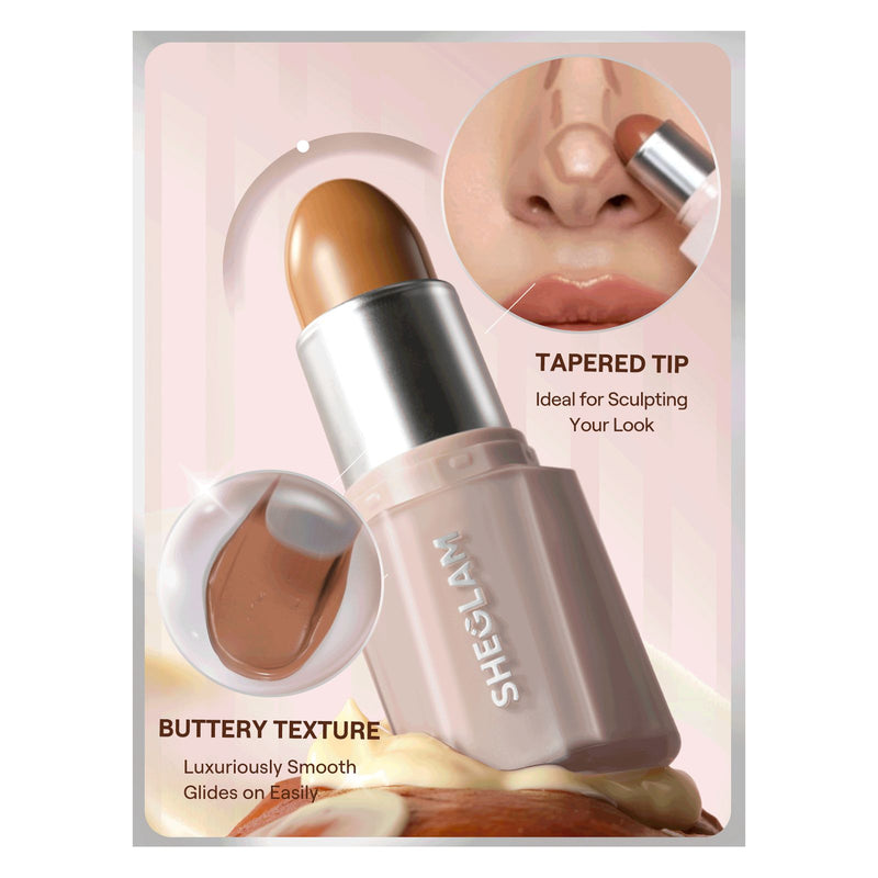 SHEGLAM Soft Tan Buttery Buff Contour & Bronzer Stick - Cream Sculpt Stick UAE - Cream contour - Contour Stick - Buttery Buff Contour Stick - Al Basel Cosmetics Sharjah