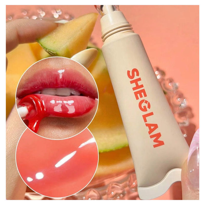 SHEGLAM Crystal Glaze Moisturizing Lip Gloss – Melon Pop - Lip gloss - moisturizing lip gloss - Al Basel Cosmetics - UAE