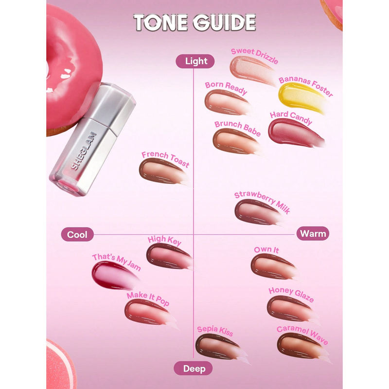 SHEGLAM High Key Glass Lock Air Gloss UAE – Mirror Finish Lip Gloss - lip gloss Dubai - sheglam lip gloss - Al Basel UAE