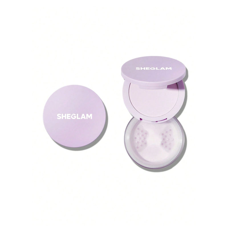 SHEGLAM Insta-Ready Taro Setting Powder Duo - Face & Under Eye Powder UAE - Dual powder compact - Oil-absorbing loose powder - Al Basel Cosmetics