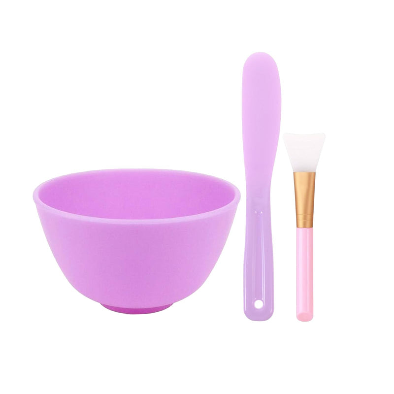 Facial Treatment Tool Kit – Silicone Mixing Bowl, Applicator & Spatula - treatment tool kit - Al Basel Cosmetics - UAE - Salon mixing bowl