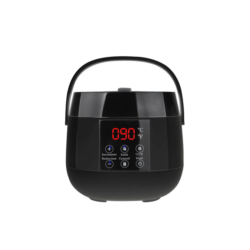 Black multi-purpose wax warmer with digital LED display for all wax types – Al Basel Cosmetics - Wax warmer in UAE - Easy to use digital wax heater
