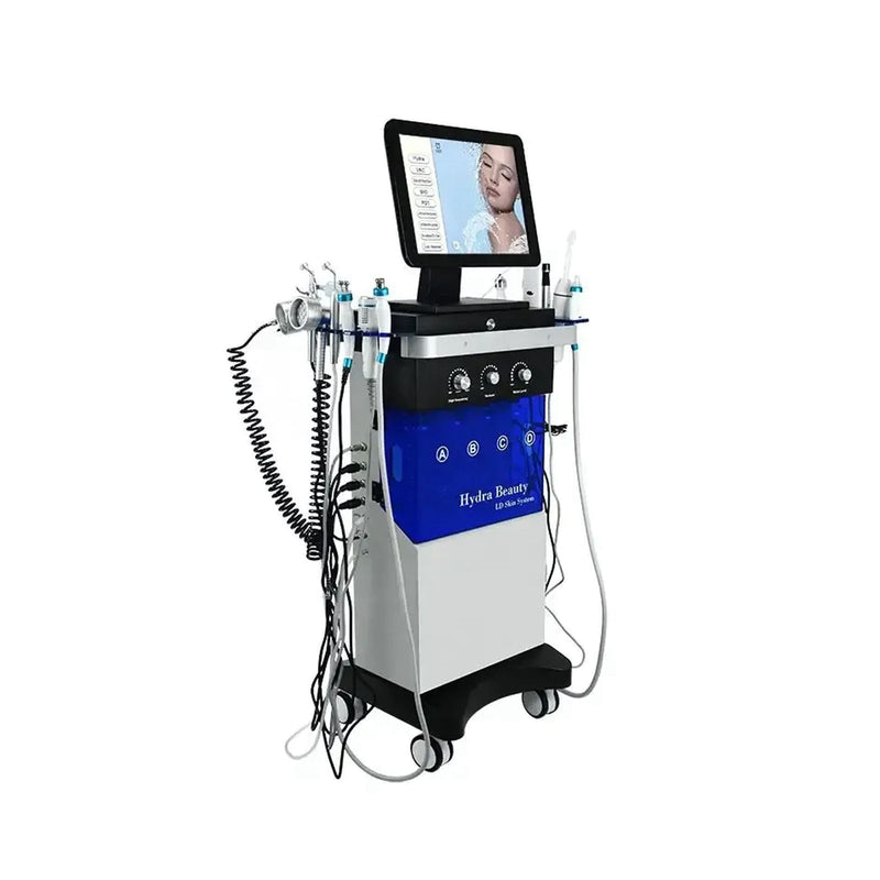 14‑in‑1 Hydra Dermabrasion Facial Machine – Complete Skin Care System for Salons & Clinics - Hydra Facial Machine UAE - Professional Skin Treatment Device - Facial Skin Rejuvenation - Clinic & Salon Facial Equipment - Anti-Aging Machine GCC - 14-in-1 Hydra Dermabrasion Device - Al Basel Cosmetics - UAE